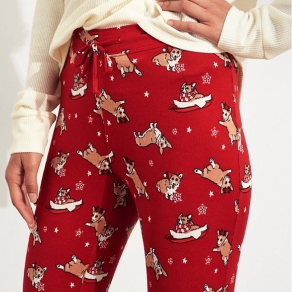 NWT Hollister Holiday Cozy Waffle Pyjama Gift Set, Red/White - Picture 6 of 9